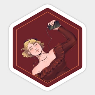 Vespiary Lana Zamula Character Art Sticker